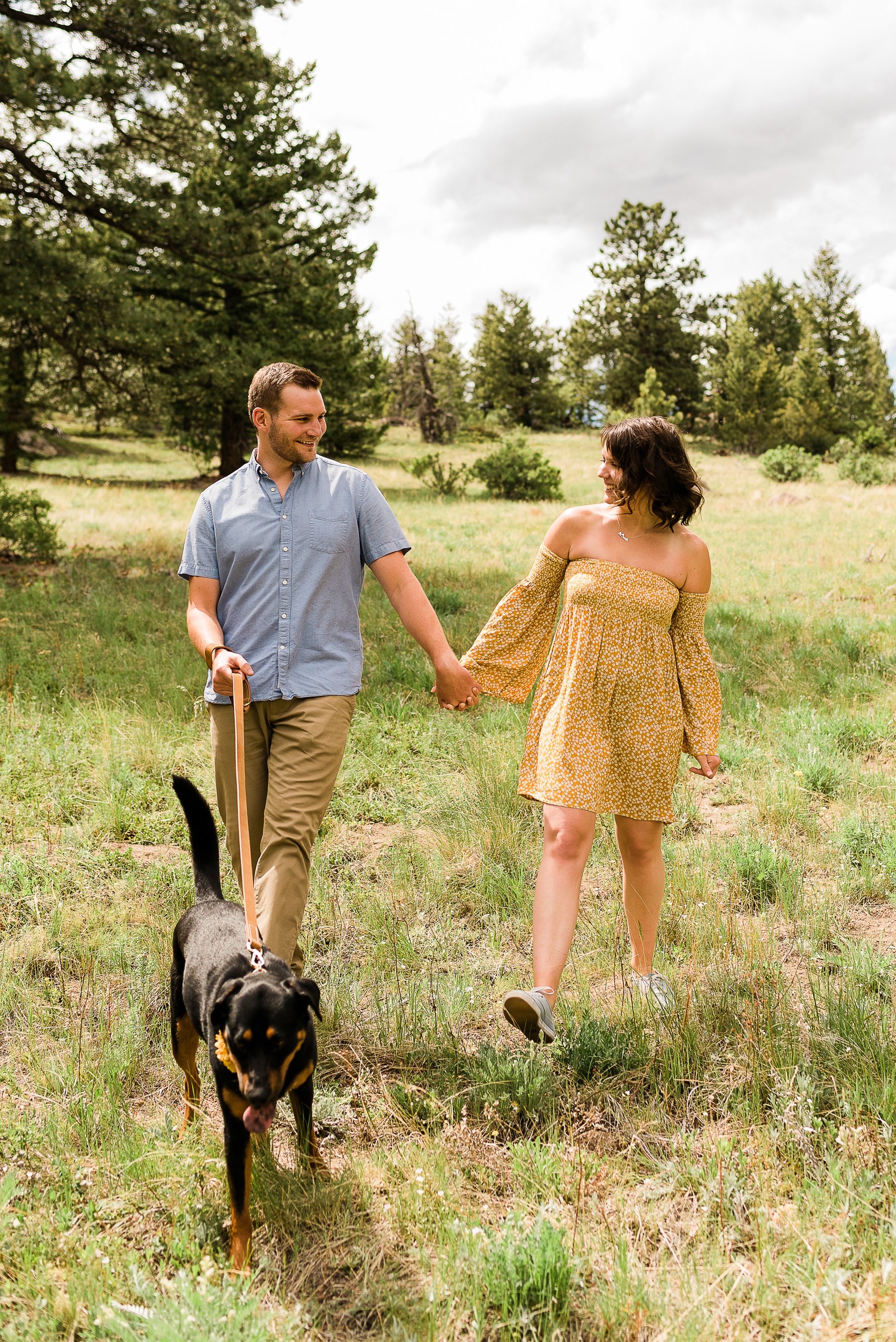 Colorado Engagement Session With Dog