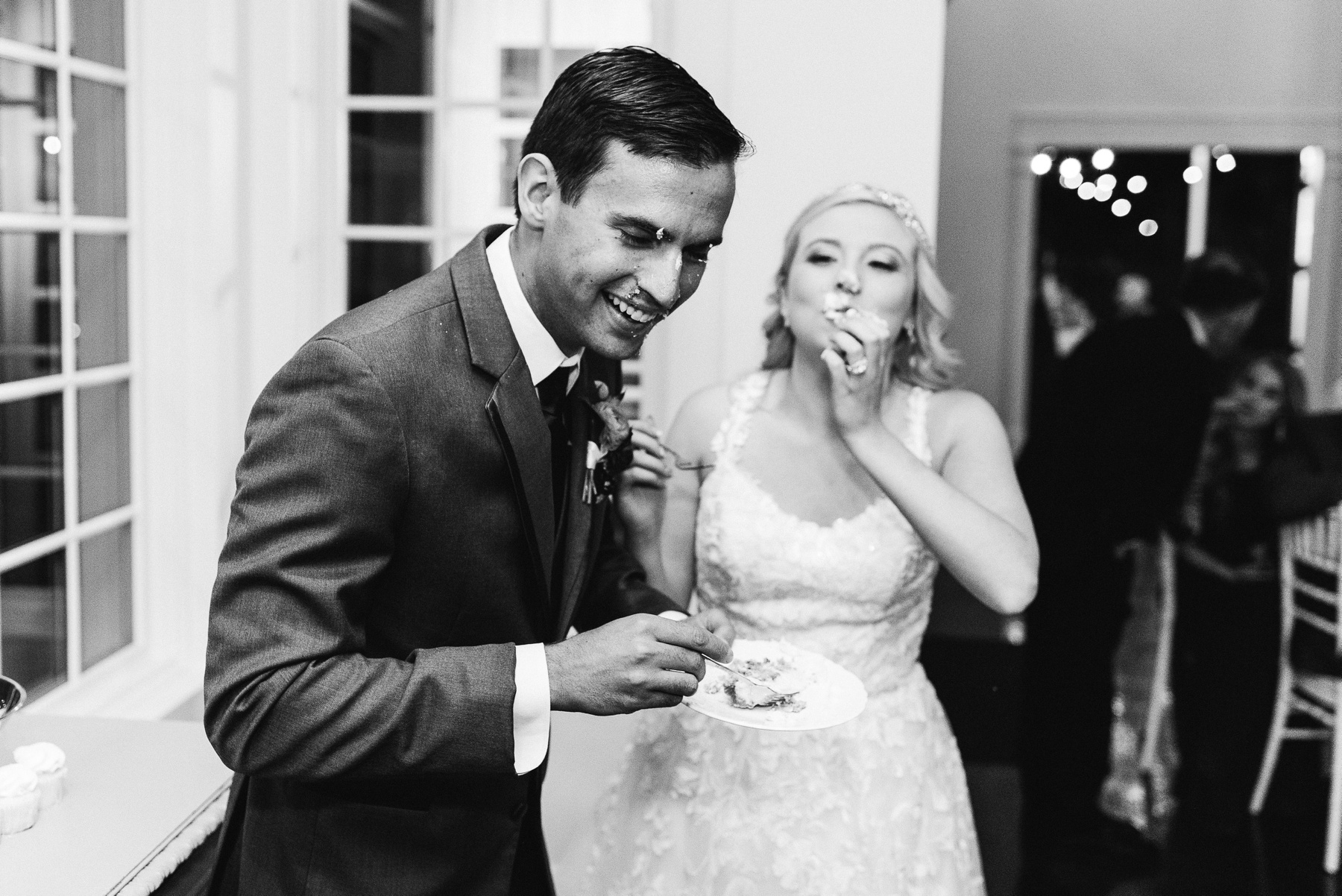 Bride and Groom Cake Smash Photo
